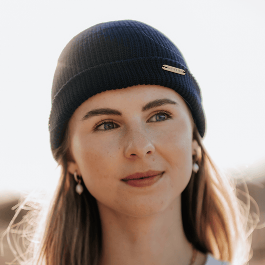 Ribbed Beanie - Navy