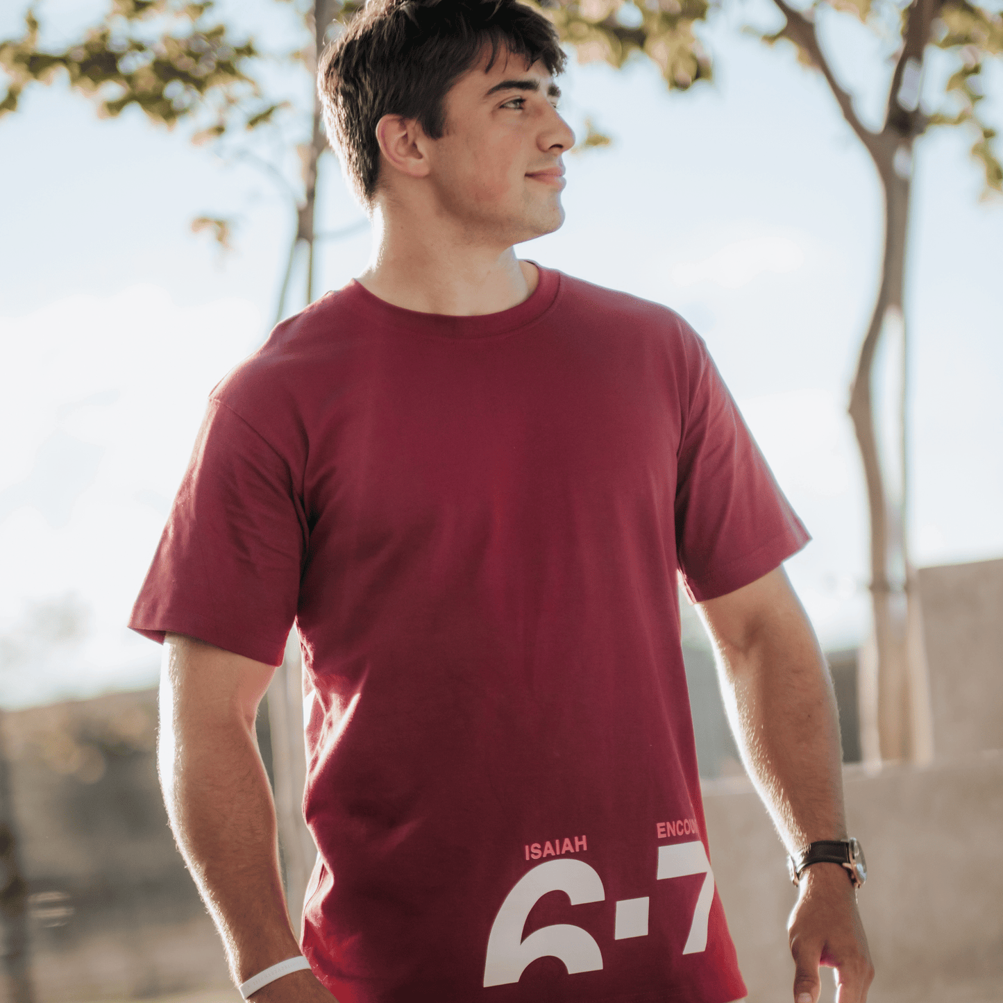 Male T-Shirt - ISAIAH 6:7-8