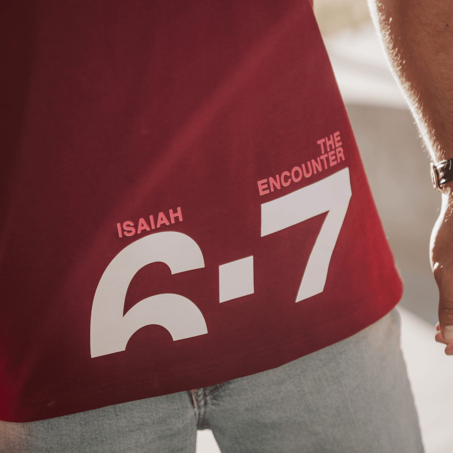 Male T-Shirt - ISAIAH 6:7-8