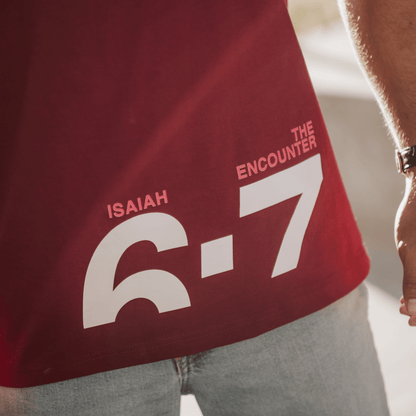 Male T-Shirt - ISAIAH 6:7-8